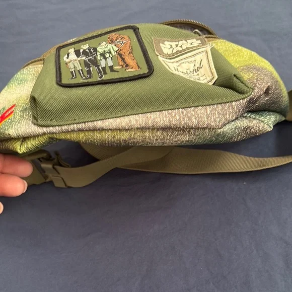Herschel Supply Company Green and Yellow Belt Bag for Outdoor Adventures